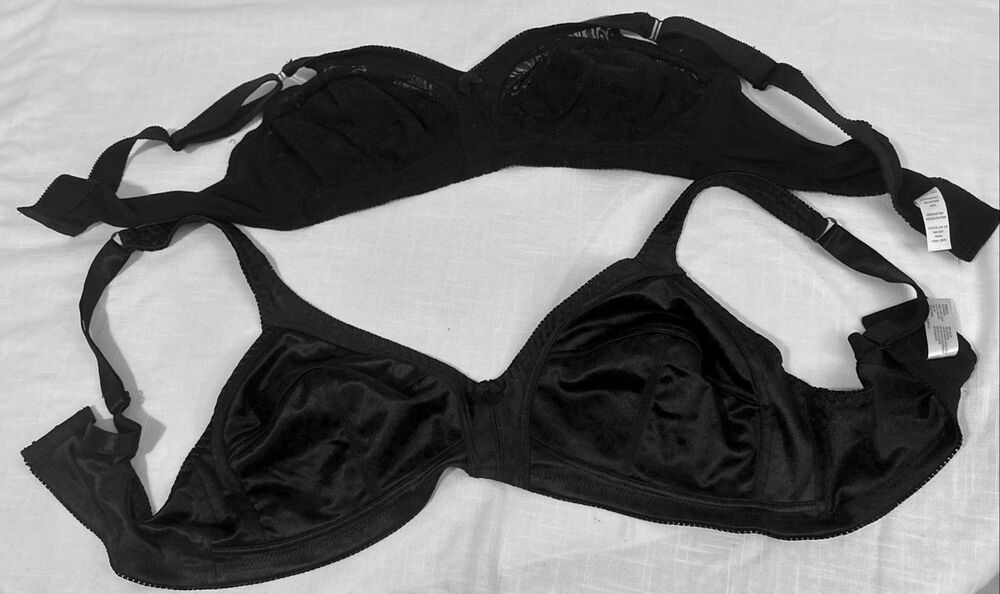 Bras Delta Burke And Unbranded 42D Black Lot Of Two